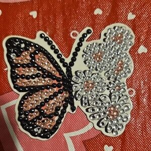 Handmade Butterfly Rhinestone Magnet